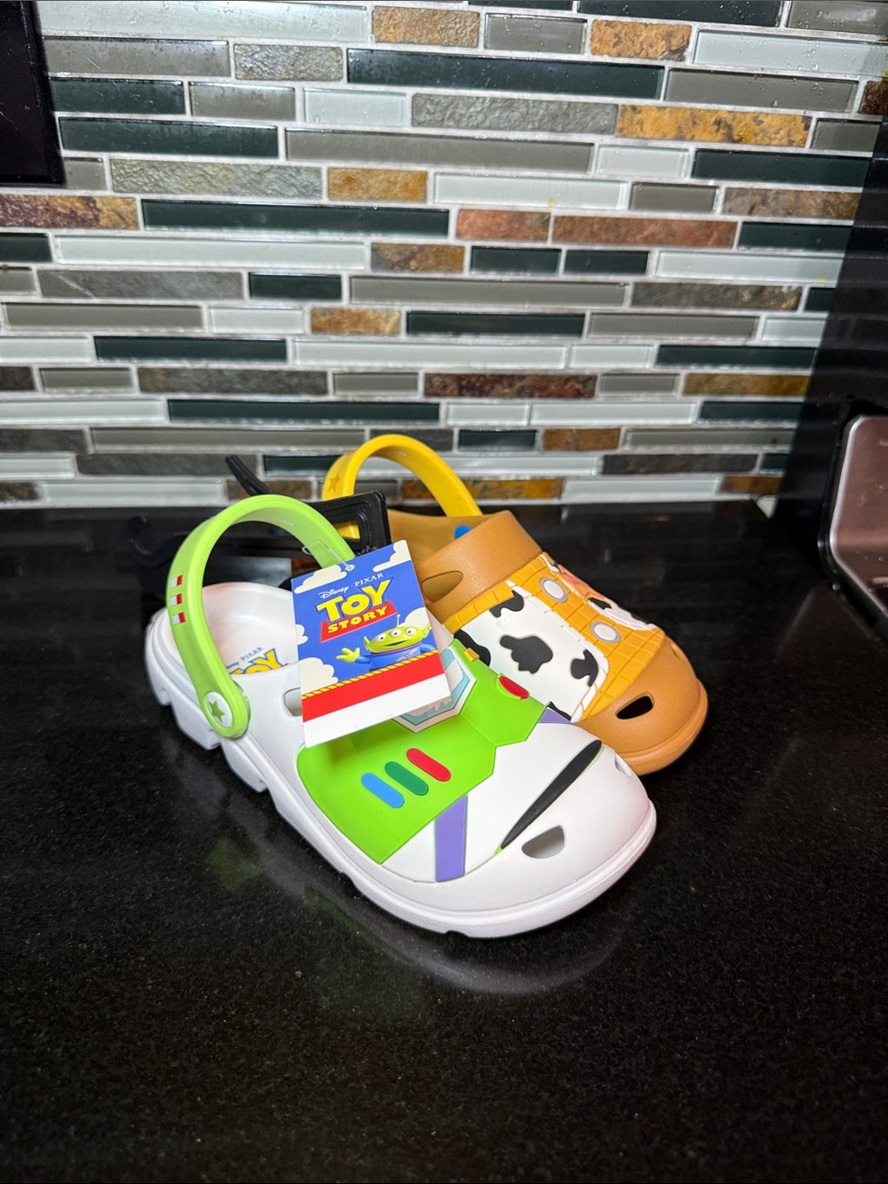 NEW! Toy Story Toddler Woody Buzz Lightyear Clogs Sandals Size 11/12